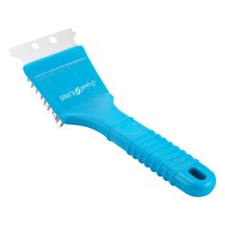 ALSANIDI, MetaL BBQ Cleaning Grill Brush, Pot Cleaning brush, Turquoise, Size 22 Cm