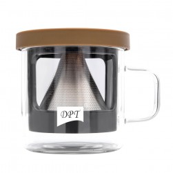 DPT, Speciality coffee mug, speciality coffee maker, Transparent , capacity 300 ml