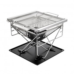 DPT, Trips grill, Portable BBQ stove, Silver, Size 33*33*35.5 Cm