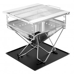 DPT, Trips grill, Portable BBQ stove, Silver, Size 45*45*42.5 Cm