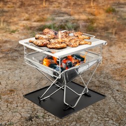 DPT, Trips grill, Portable BBQ stove, Silver, Size 45*45*42.5 Cm