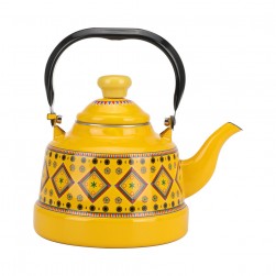 ALSANIDI, Najd inscription Teapot, Najd Teapot, Yellow, capacity 1.7 L