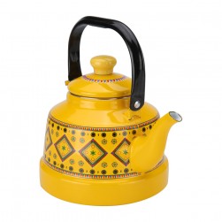 ALSANIDI, Najd inscription Teapot, Najd Teapot, Yellow, capacity 1.7 L