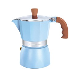 ALSANIDI, Espresso coffee maker, Portable espresso coffee maker, Sky Blue, capacity 157 ml