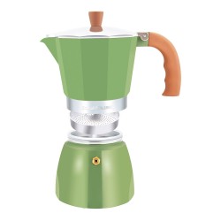 ALSANIDI, Espresso coffee maker, Portable espresso coffee maker, Green, capacity 67 ml