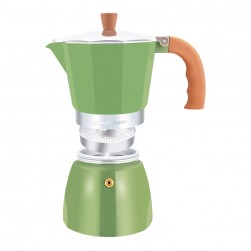 ALSANIDI, Espresso coffee maker, Portable espresso coffee maker, Green, capacity 157 ml