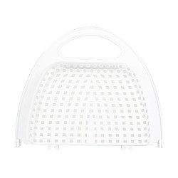 ALSANIDI, Plastic rice and Vegetables strainer, Rice, Vegetables and fruits strainer, White, Size 42*26.5*5.5 Cm