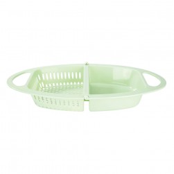 ALSANIDI, Plastic rice and Vegetables strainer, Rice, Vegetables and fruits strainer, Green Light, Size 42*26.5*5.5 Cm