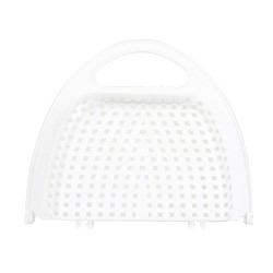 ALSANIDI, Plastic rice and Vegetables strainer, Rice, Vegetables and fruits strainer, White, Size 37*21*5 Cm