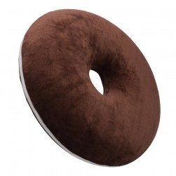 DPT, Medical pillow with memory foam filling, Donut Shape Memory Foam Seat Cushion, Brown, Size 40 Cm