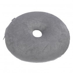 DPT, Medical pillow with memory foam filling, Donut Shape Memory Foam Seat Cushion, Gray, Size 40 Cm