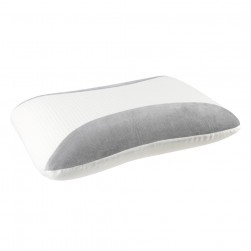 DPT, Medical pillow with memory foam filling, Anti-Bacterial Neck and Shoulder Support Pillow, Gray*White, Size 35*55 Cm