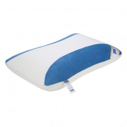 DPT, Medical pillow with memory foam filling, Anti-Bacterial Neck and Shoulder Support Pillow, Blue*White, Size 35*55 Cm