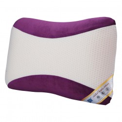 DPT, Medical pillow with memory foam filling, Anti-Bacterial Neck and Shoulder Support Pillow, Lilac*White, Size 35*55 Cm