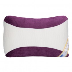 DPT, Medical pillow with memory foam filling, Anti-Bacterial Neck and Shoulder Support Pillow, Lilac*White, Size 35*55 Cm