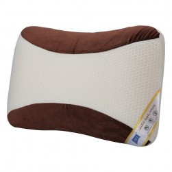 DPT, Medical pillow with memory foam filling, Anti-Bacterial Neck and Shoulder Support Pillow, Brown*White, Size 40*60 Cm