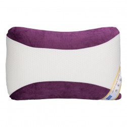 DPT, Medical pillow with memory foam filling, Anti-Bacterial Neck and Shoulder Support Pillow, Lilac*White, Size 40*60 Cm