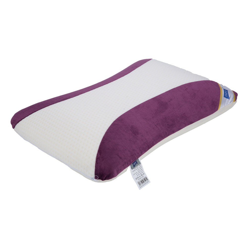 DPT, Medical pillow with memory foam filling, Anti-Bacterial Neck and Shoulder Support Pillow, Lilac*White, Size 40*60 Cm