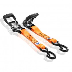 DPT, Luggage Tie-Down Set, Luggage Fixing Rope, Orang, Size250Cm+50Cm+44Cm