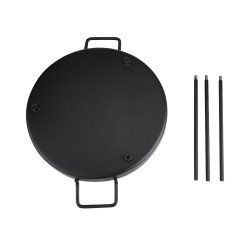 ALSANIDI, Grill pan, Burger Grill Saj, Black, Size 40 Cm