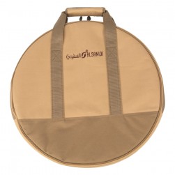 ALSANIDI, Two-tiered dishware bag for trips, Kaki, Size 46*46*5.5Cm