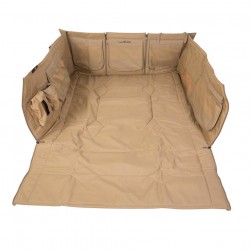 ALSANIDI, Car back trunk Mat For Sequoia after the secone Mattress, Back mat, Sulfur Yellow, Size 130*129*47.5Cm