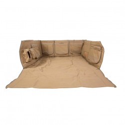 ALSANIDI, Car back trunk Mat For Sequoia after the secone Mattress, Back mat, Sulfur Yellow, Size 130*129*47.5Cm