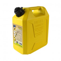 DPT, Thick Fuel and Gasoline Tank, 
Portable Plastic Petrol Container, Yellow, capacity 10 L