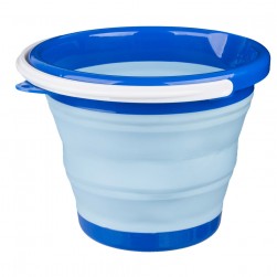 ALSANIDI, Foldable Camping platewashing Bucket, Foldable Polyethylene water bucket, Blue, capacity 5 L