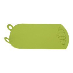 ALSANIDI, Cutting board with Plastic Strainer, Fruit and Vegetables cutting board, Green, Size 23*38 Cm