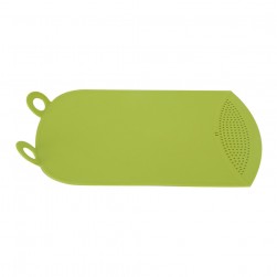 ALSANIDI, Cutting board with Plastic Strainer, Fruit and Vegetables cutting board, Green, Size 23*38 Cm