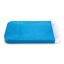 ALSANIDI, Cutting board with Plastic Strainer, Fruit and Vegetables cutting board, Turquoise, Size 24.4*40.8 Cm