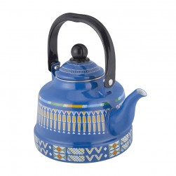 ALSANIDI, Al-Asiri inscription Teapot, Al-Asiri Teapot, Blue, capacity 2.5 L