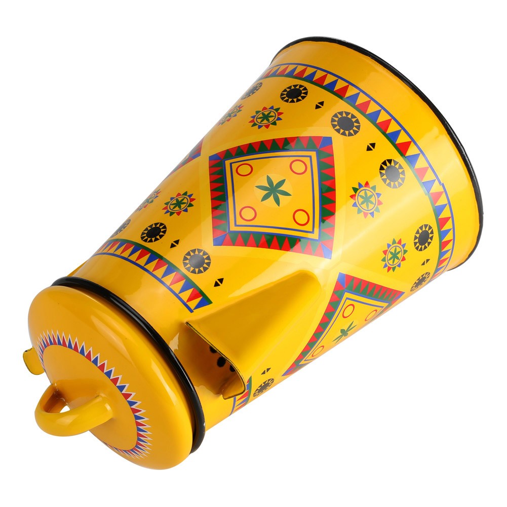 ALSANIDI, Najdi inscription milk Jar Dallah, Coffee Dallah, Yellow, capacity 1.8 L