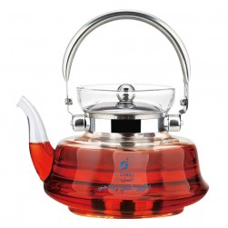 ALSANIDI, Glass teapot, Teapot, Transparent , capacity 1200 ml