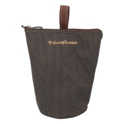 ALSANIDI, Tea and sugar storage bag for trips, 5 different pieces, Coffee Brown, Size 25*15.5*28Cm