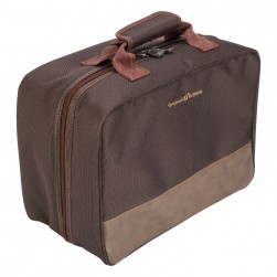 ALSANIDI, Al Wessam tea and coffee bag for trips, Camping bag, Coffee Brown, Size 40*28*20Cm