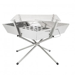 DPT, Trips grill, Portable BBQ stove, Silver, Size 35*36*32 Cm