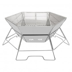 DPT, Trips grill, Portable BBQ stove, Silver, Size 49.5*22 Cm