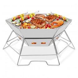 DPT, Trips grill, Portable BBQ stove, Silver, Size 49.5*22 Cm