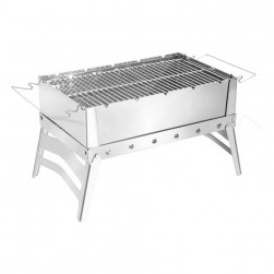 ALSANIDI, Trips grill, Portable BBQ stove, Silver, Size 40*25*25 Cm