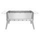 ALSANIDI, Trips grill, Portable BBQ stove, Silver, Size 60*30*25 Cm