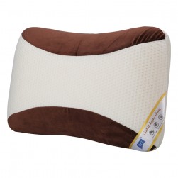 DPT, Medical pillow with memory foam filling, Anti-Bacterial Neck and Shoulder Support Pillow, Brown*White, Size 35*55 Cm