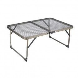 ALSANIDI, Aluminum Dish Drying Rack Table, Foldable Table for Outdoor and Home Gardens, Bronze, Size 60*40*26 Cm