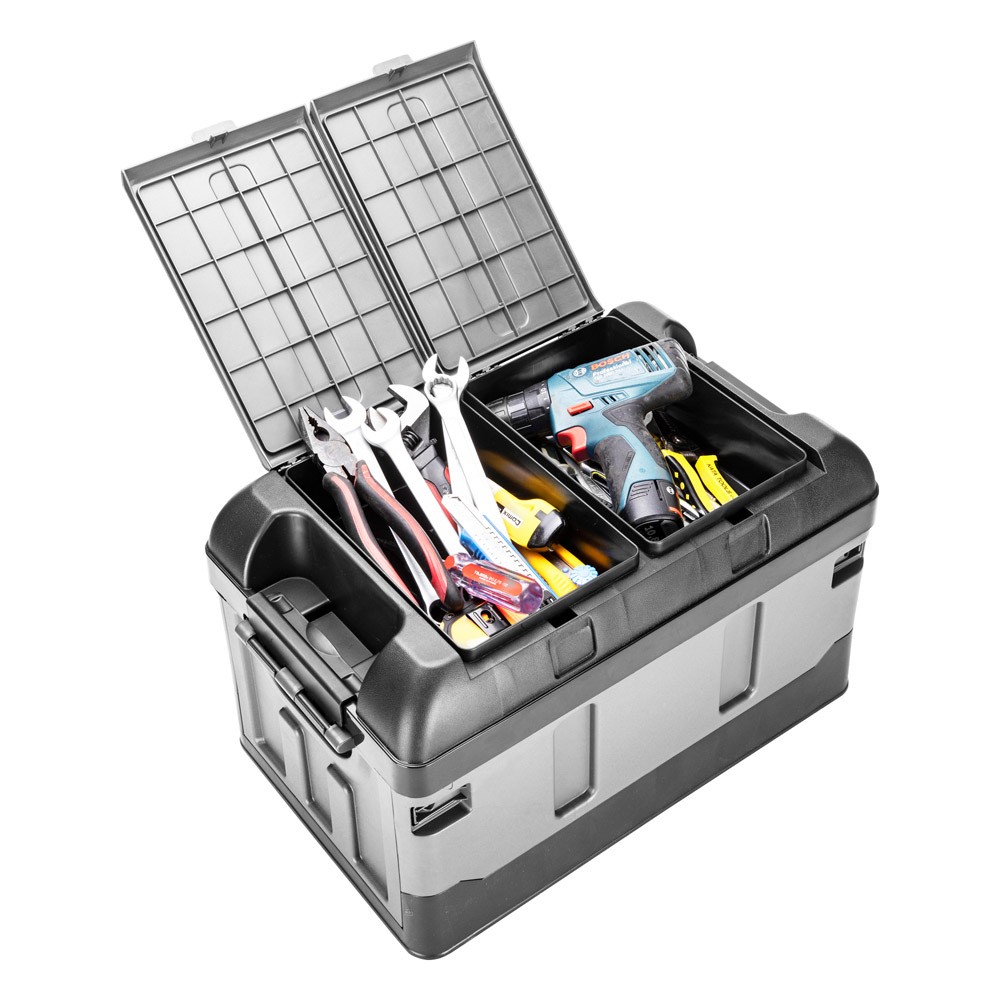 DPT, Plastic Tool Box, Kit Box, Black*Gray, Size 46*28*29 Cm