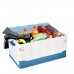 دي بي تي، صندوق أدوات بلاستيك، صندوق عدة وأدوات، ازرق*ابيض، مقاس 57*33*34.5 سم