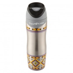 ALSANIDI, Stainless steel thermos mug, Najdi cup, Gray, capacity 500 ml