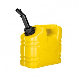 DPT, Thick Fuel and Gasoline Tank, 
Portable Plastic Petrol Container, Yellow, capacity 5 L