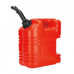 DPT, Thick Fuel and Gasoline Tank, 
Portable Plastic Petrol Container, Red, capacity 10 L