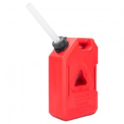 DPT, Thick Fuel and Gasoline Tank, 
Portable Plastic Petrol Container, Red, capacity 3.8 L